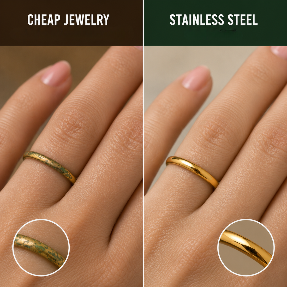 Cheap jewelry VS Stainless jewelry
