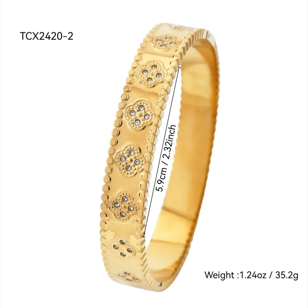 Princess Bloom 2 Pc Bangle & Ring Set