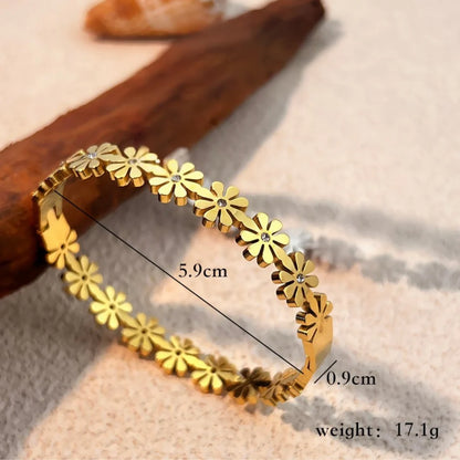 Daisy 2pc Bangle & Ring Set | Adjustable Ring