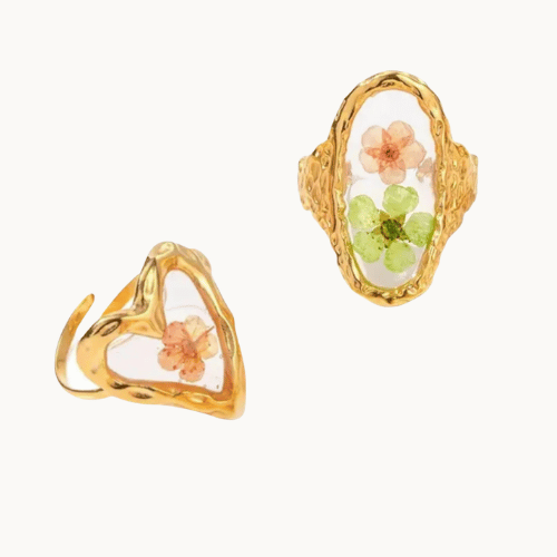 Garden Ring 2 Pc Set | Adjustable Ring