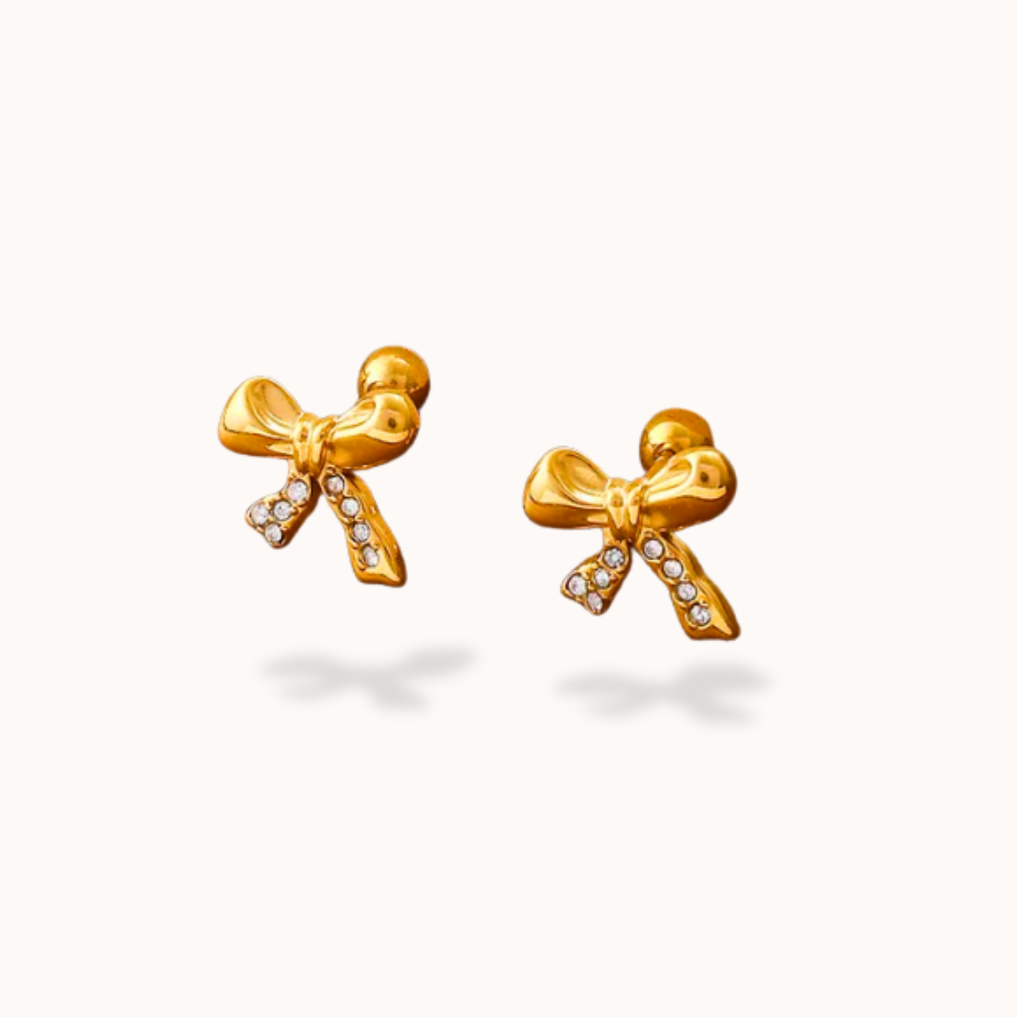 Diamond Ribbon Earrings