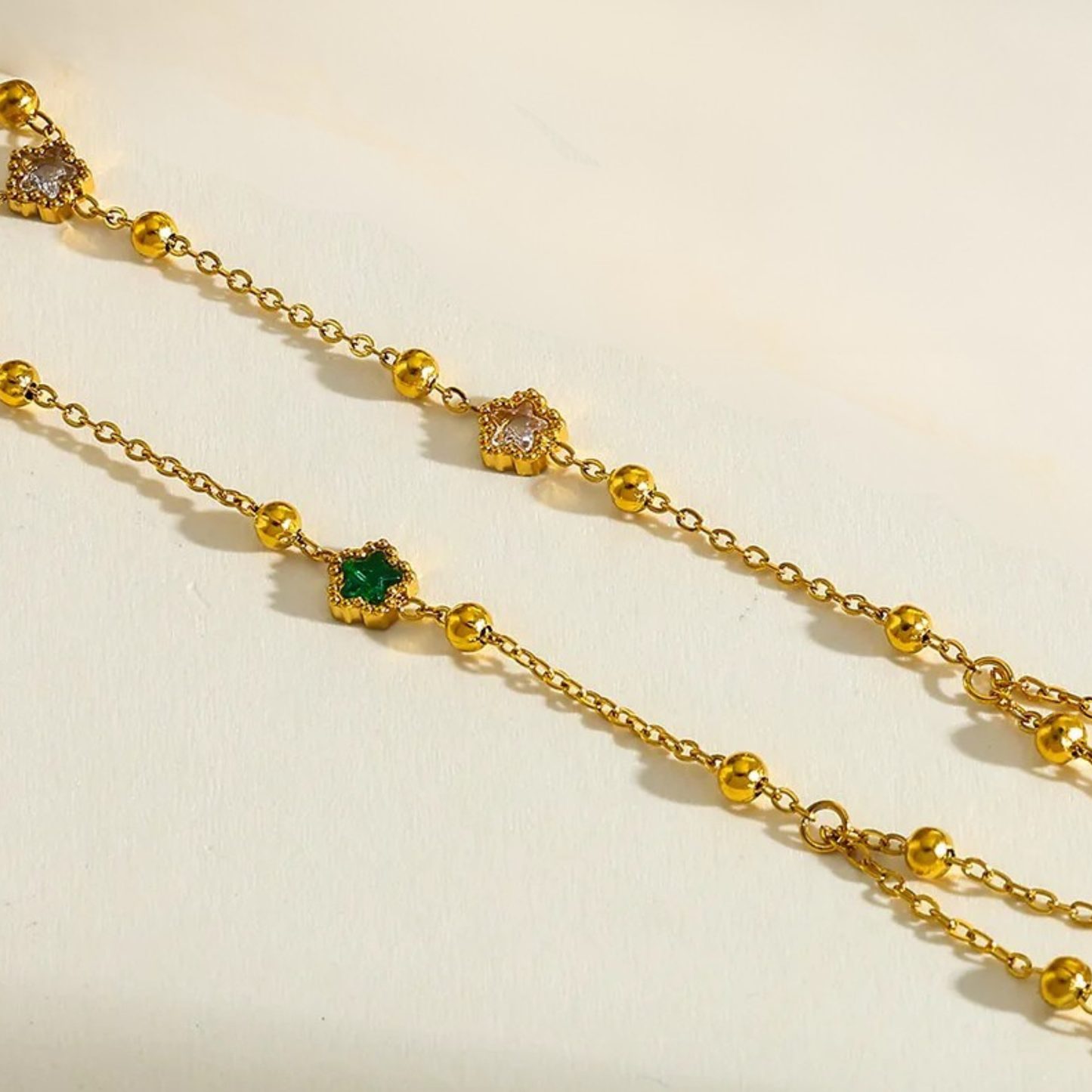 Flora Crystal Hand Chain
