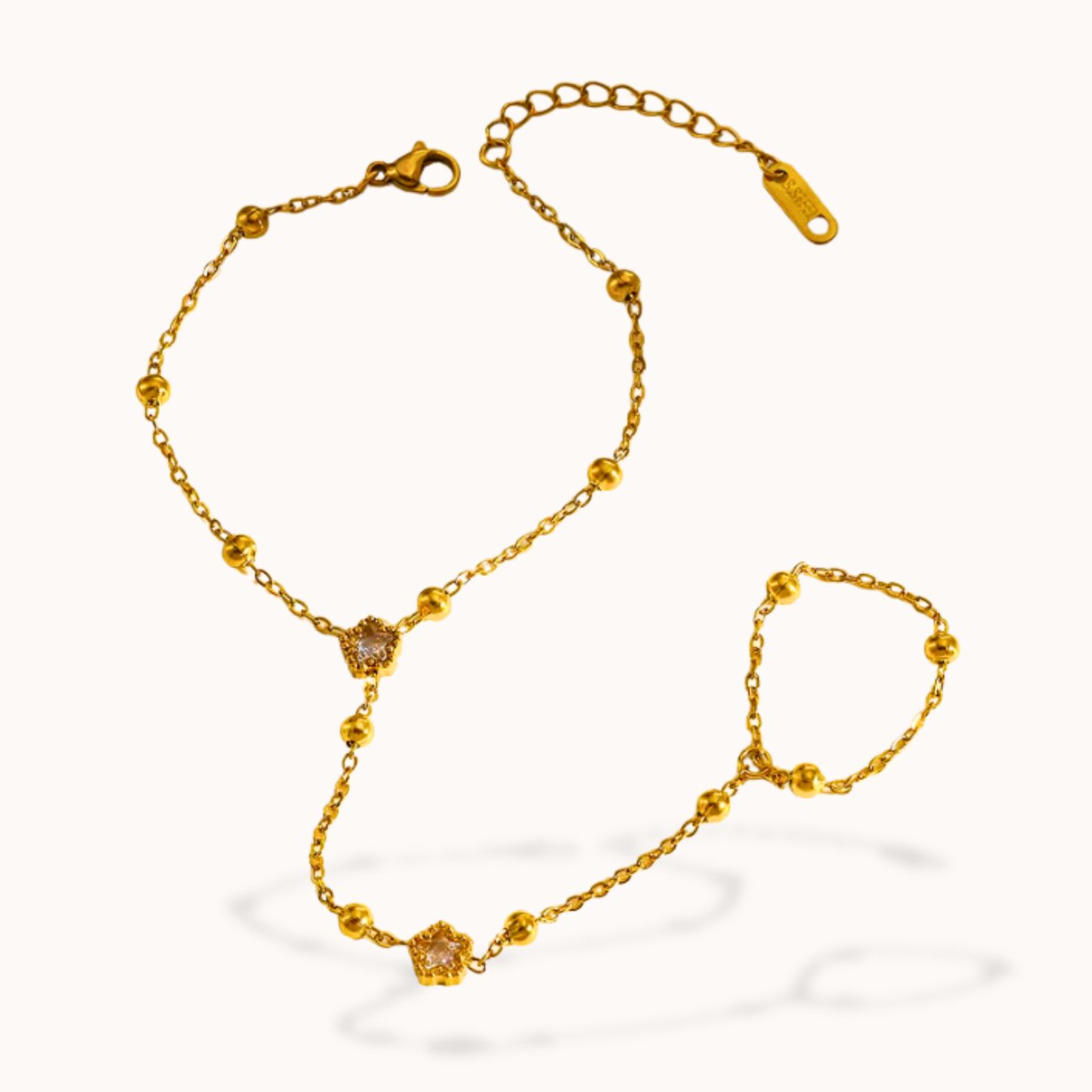 Flora Crystal Hand Chain