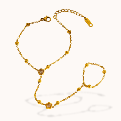 Flora Crystal Hand Chain